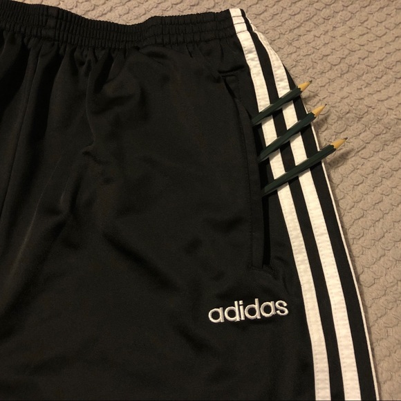 Adidas Vintage Black Rip Away Athletic Track Pants - Picture 3 of 9